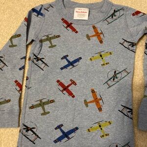 Airplane Print Kids Shirt - Blue